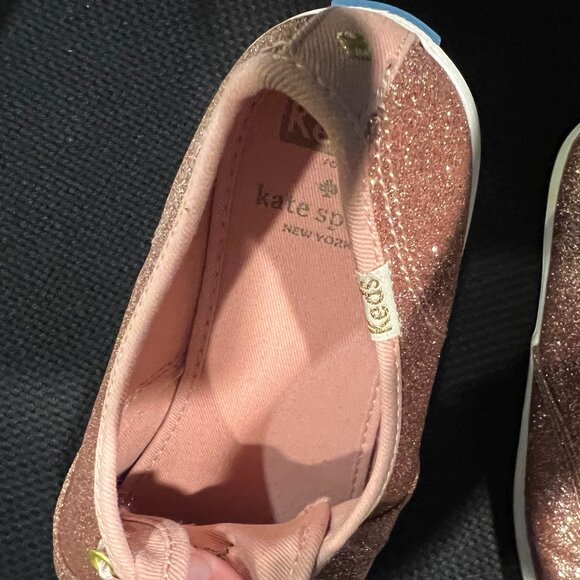 kate spade keds champion glitter sneakers shoes rose gold size 6 like new no tag - Picture 4 of 7